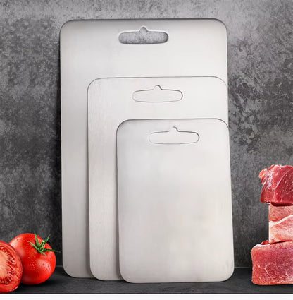 2Mm Thickness Titanium Cutting Boards Titanium Chopping Board for Kitchen Double Sided Food Grade Portable Fruit Meat Chopping