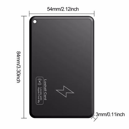New Wireless Charging Tracking Location Wallet Tracker Card Waterproof GPS Locator Work with Apple Find My App Bluetooth Tracker